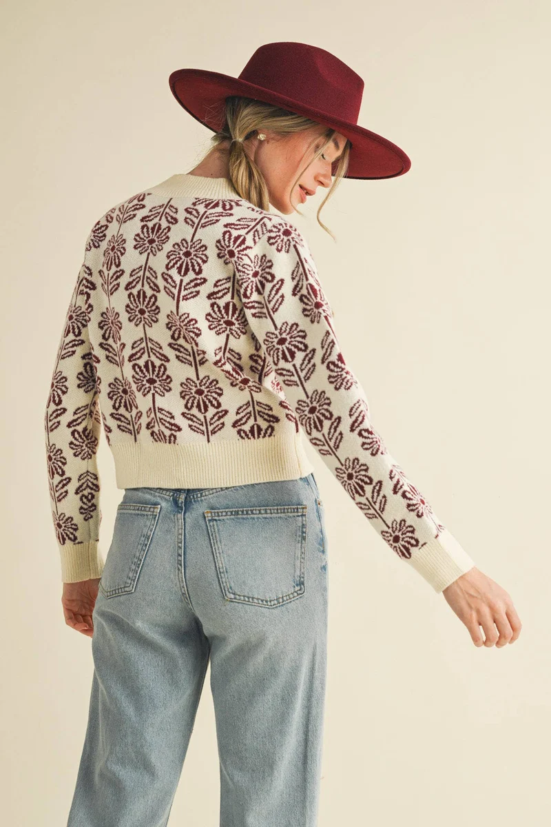 Floral Sweater