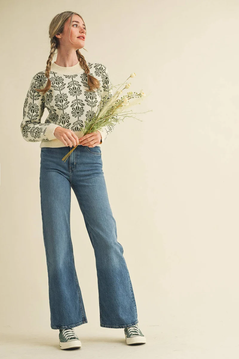 Floral Sweater