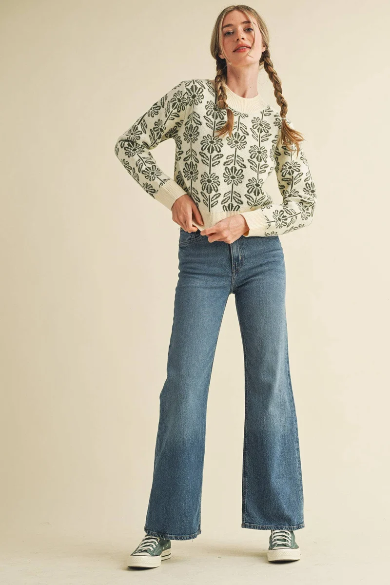Floral Sweater