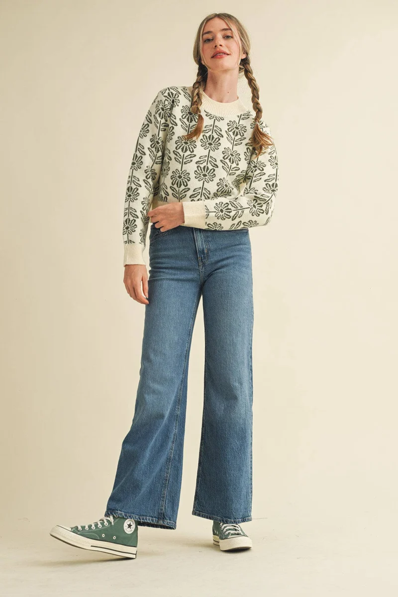 Floral Sweater