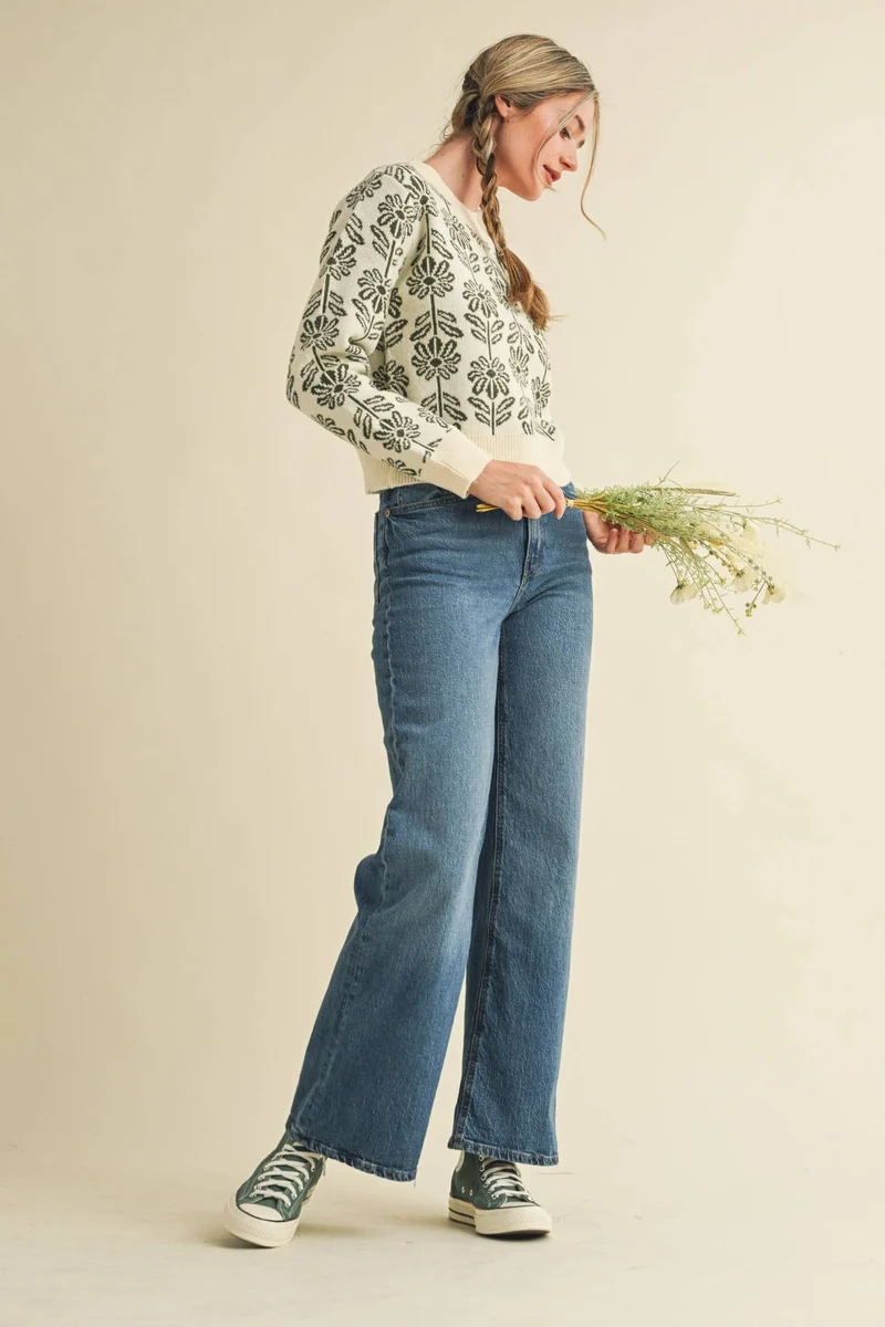 Floral Sweater