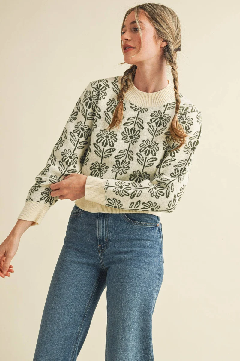 Floral Sweater