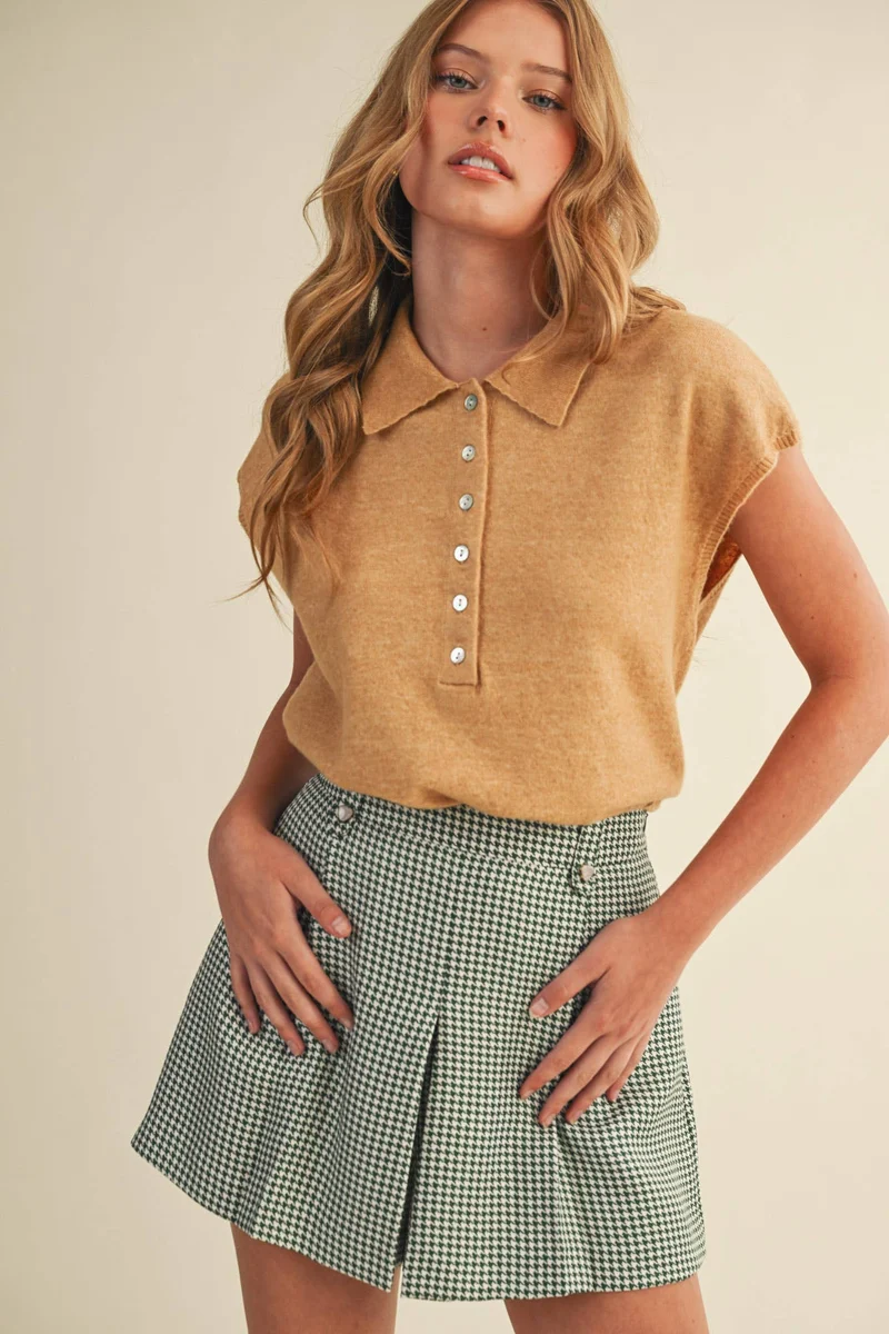 Cap Sleeve Sweater OAT