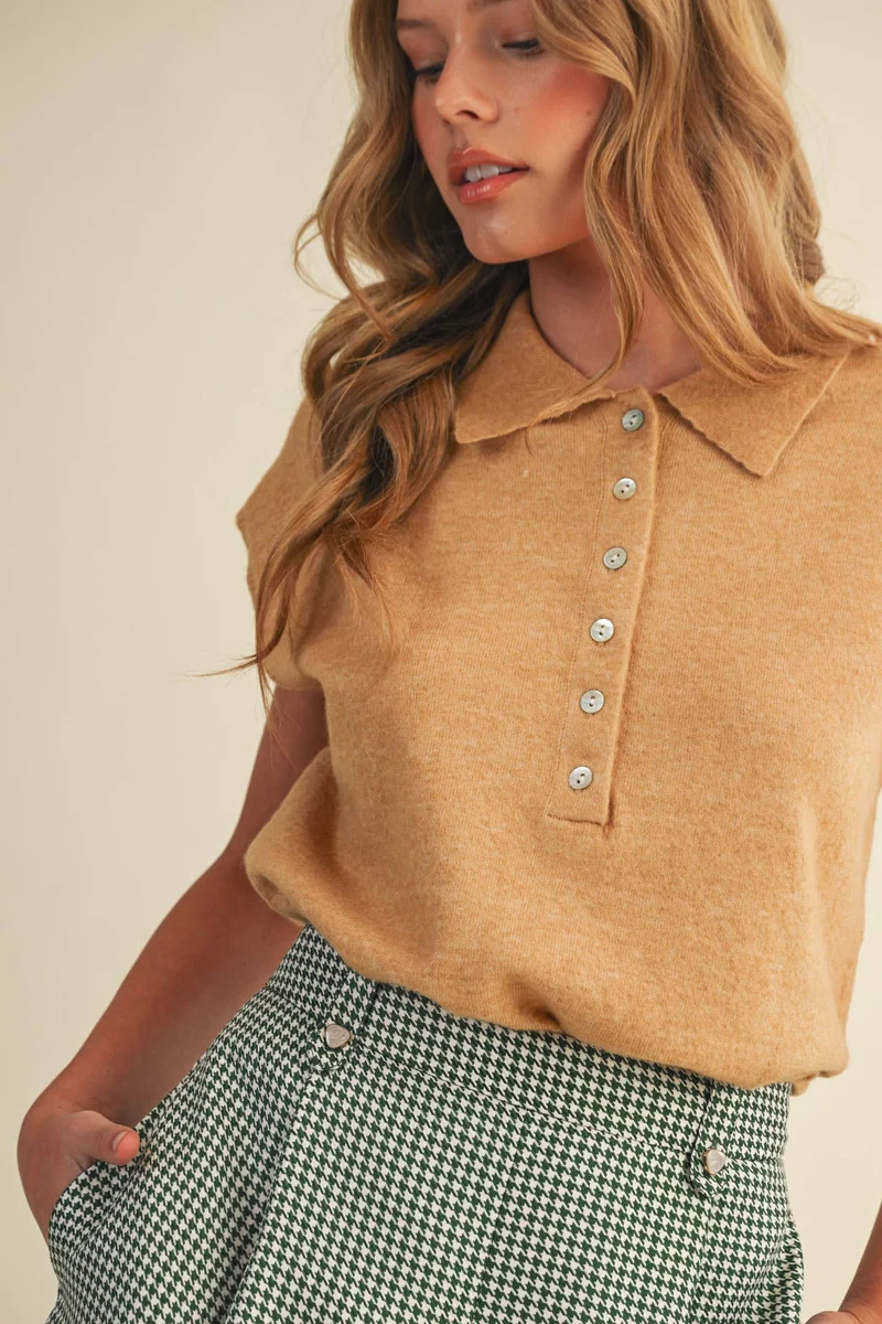 Cap Sleeve Sweater OAT