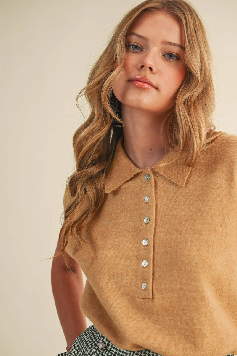 Cap Sleeve Sweater OAT
