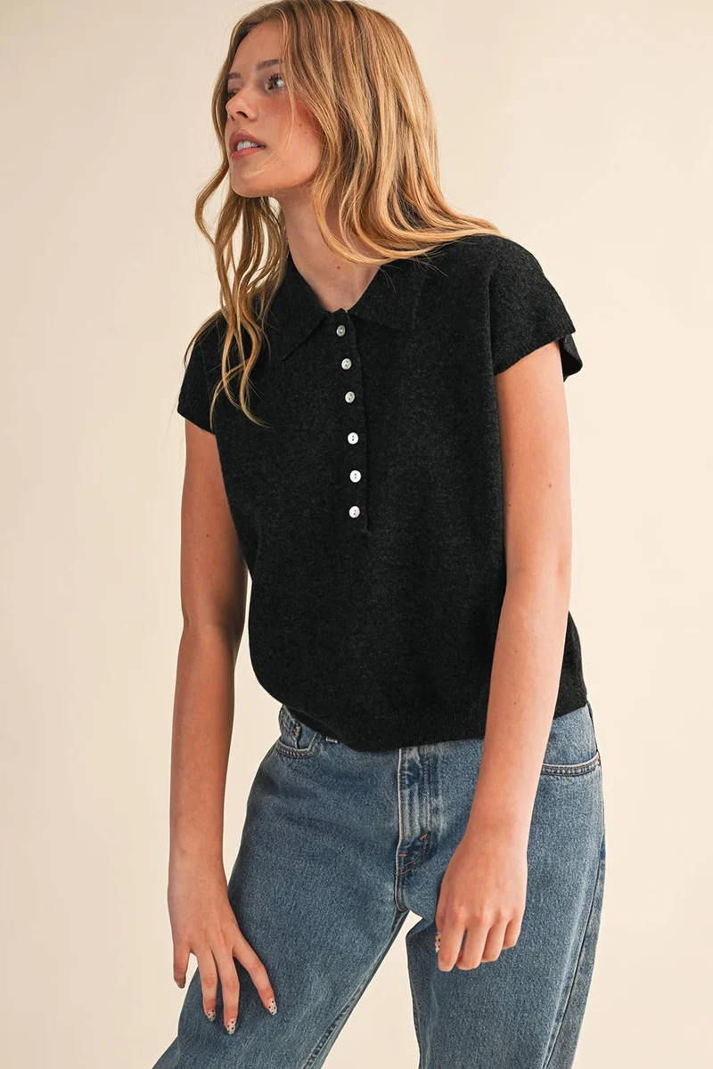 Cap Sleeve Sweater OAT