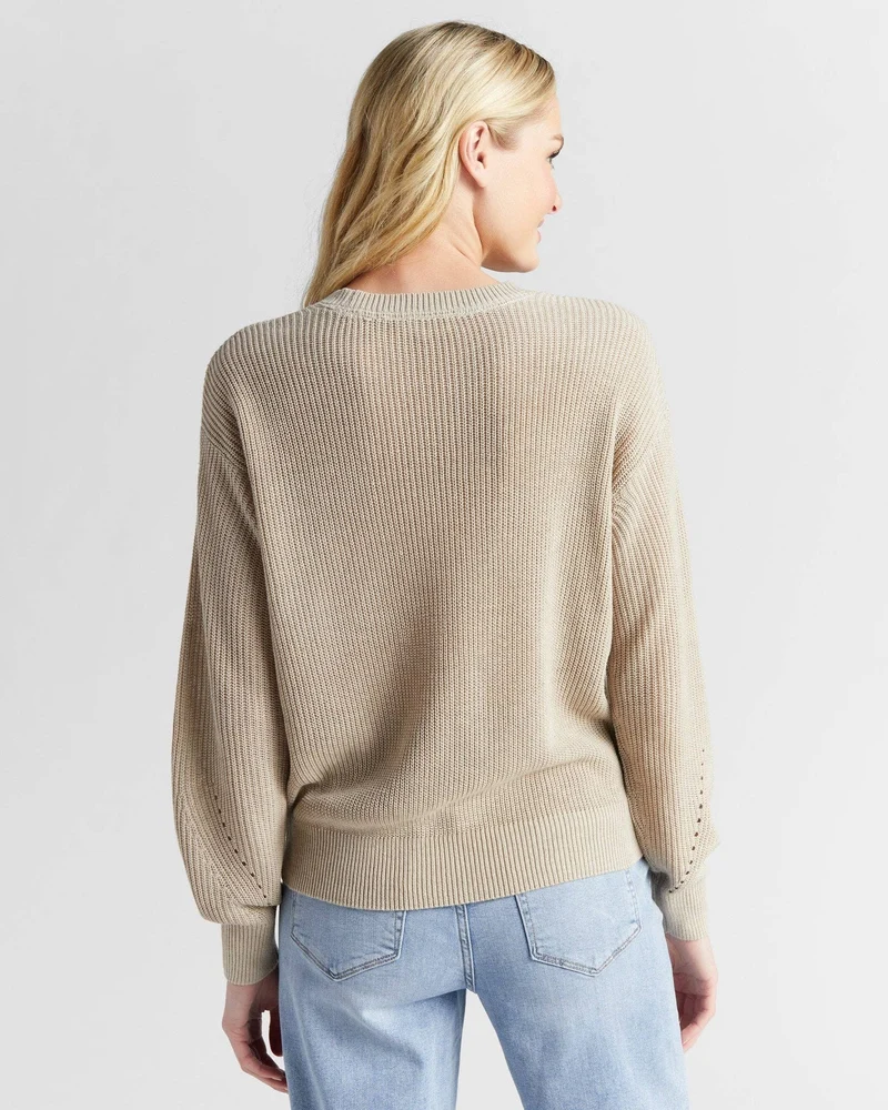 Coastal Crewneck Sweater: Navy