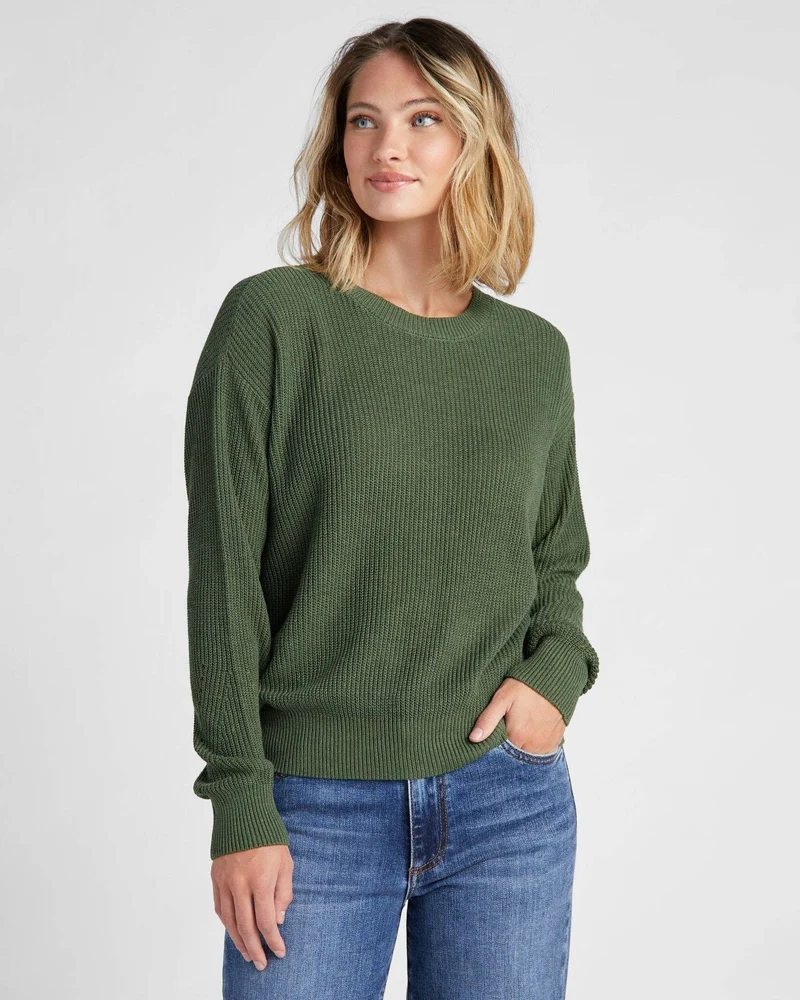 Coastal Crewneck Sweater: Navy