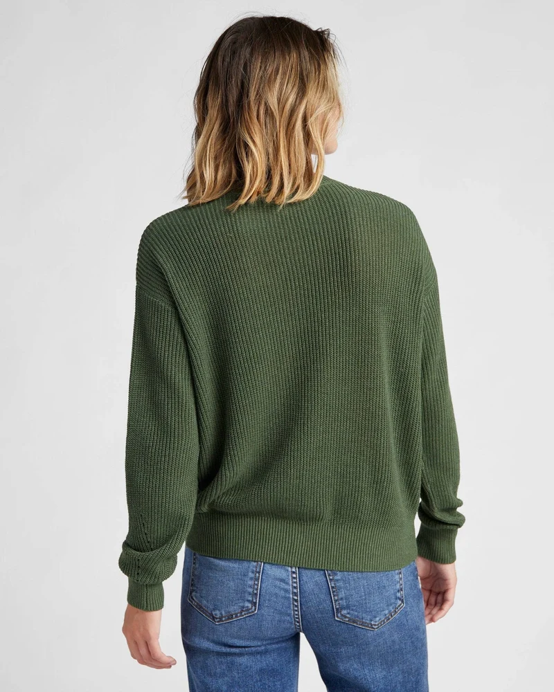 Coastal Crewneck Sweater: Navy
