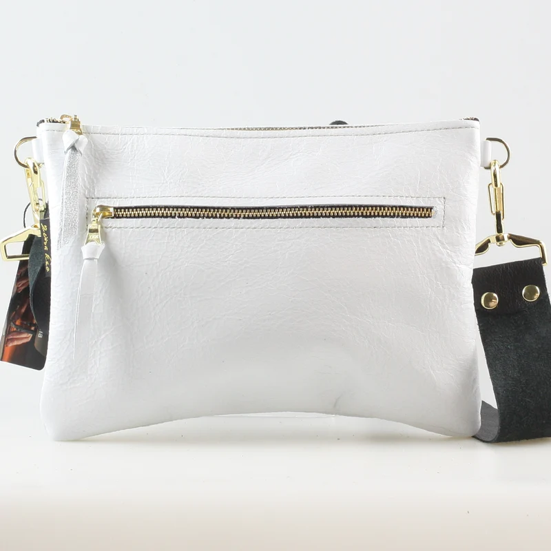 The Metallic Rita Crossbody and Hipbag: Platinum