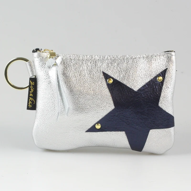 The NEW SIDE STAR Applique Kara: Metallics: Gunmetal w/Platinum Star / Ring