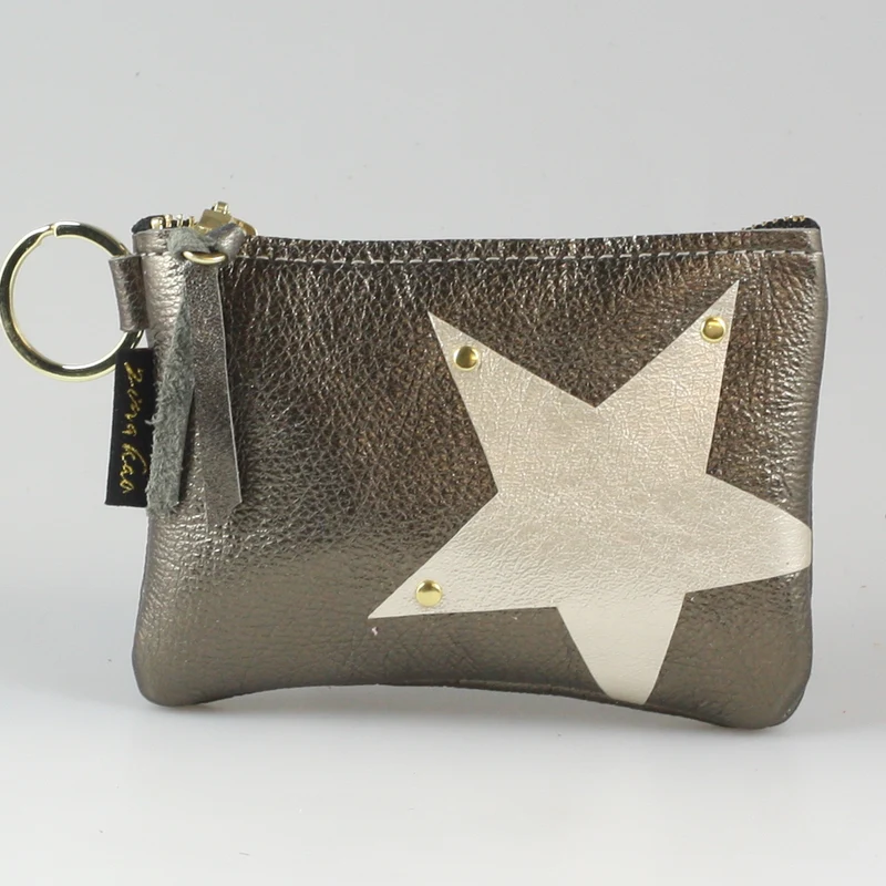 The NEW SIDE STAR Applique Kara: Metallics: Bronze w/Pewter Star / Ring