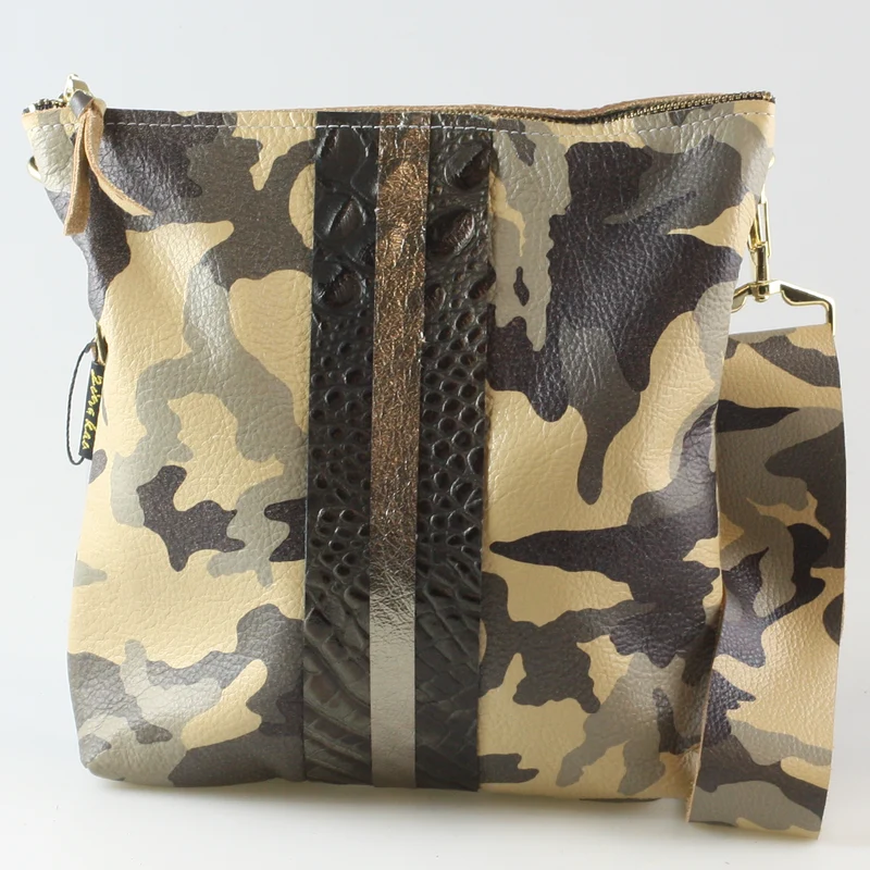 The Stripe Lakeshore - 2 sizes!: Coal w/Onyx Stripe / 9"x9.5" / Matching Leather Strap