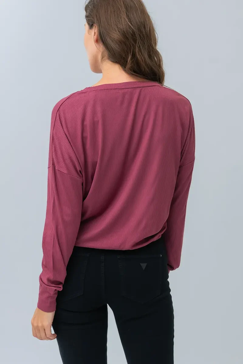 Le t-shirt manches longues ajustable