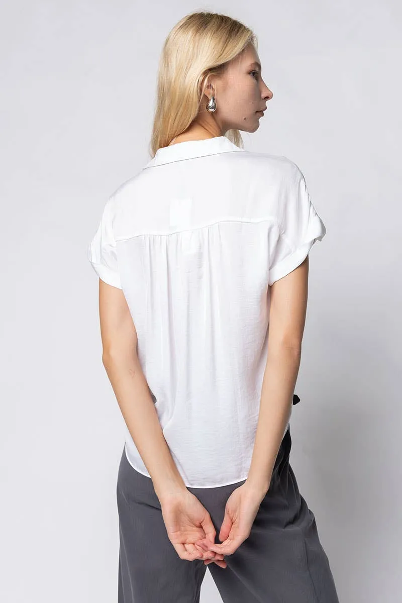 Short Sleeve Blouse chocolate
