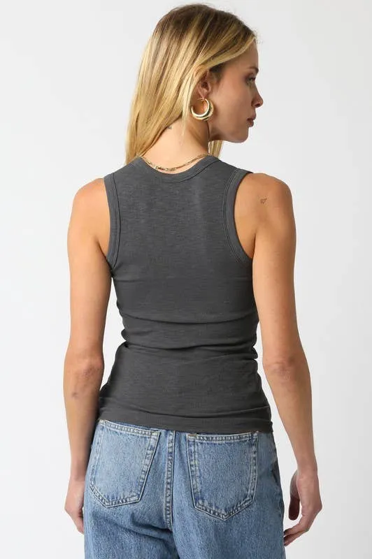 Kelsey Tank Top: Ecru