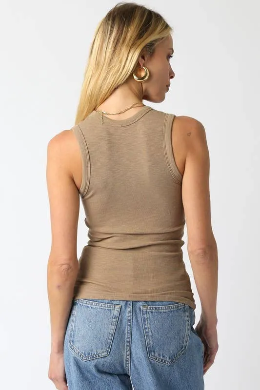 Kelsey Tank Top: Ecru