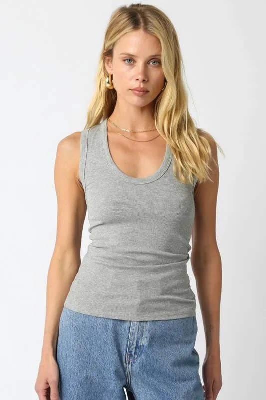 Kelsey Tank Top: Ecru