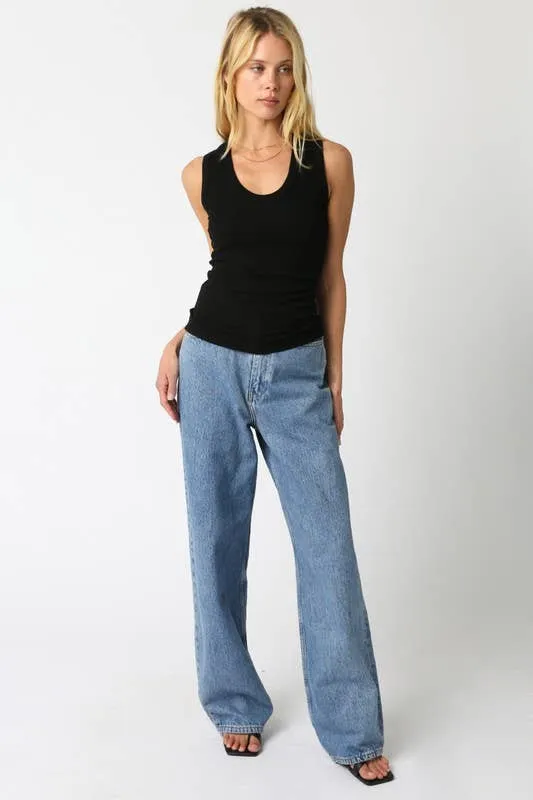 Kelsey Tank Top: Ecru