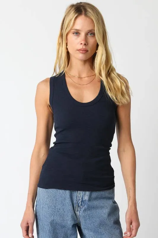 Kelsey Tank Top: Ecru