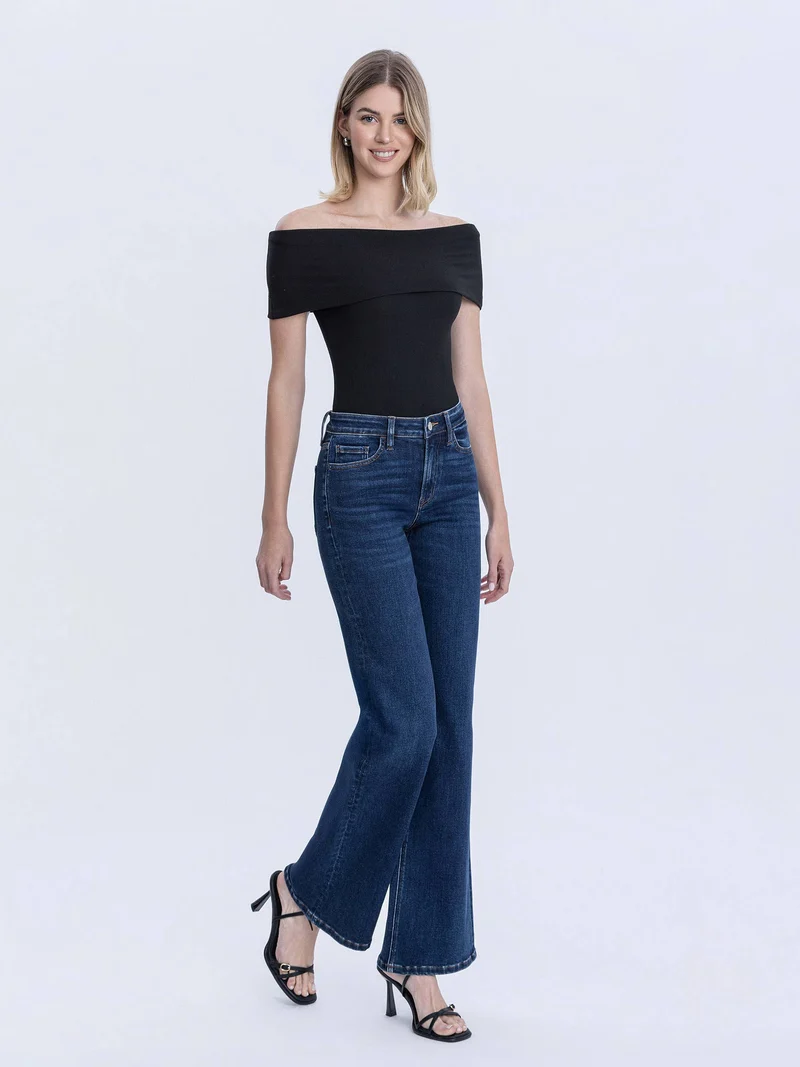 High Rise dark Vintage Flare Jeans