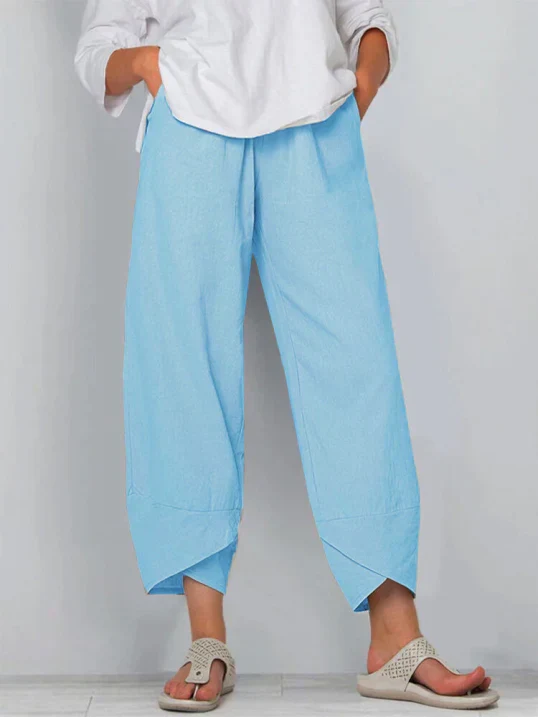 Cinzia | Pantalon large en lin pour femme