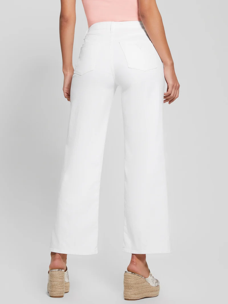 Le jeans Guess blanc | Coupe jambe large