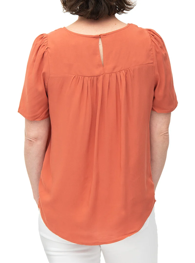 Blouse manches bouffantes | 2 couleurs
