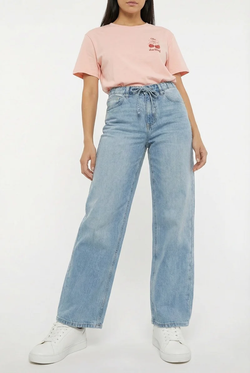 Le jeans ample en coton recyclé | Coupe décontractée