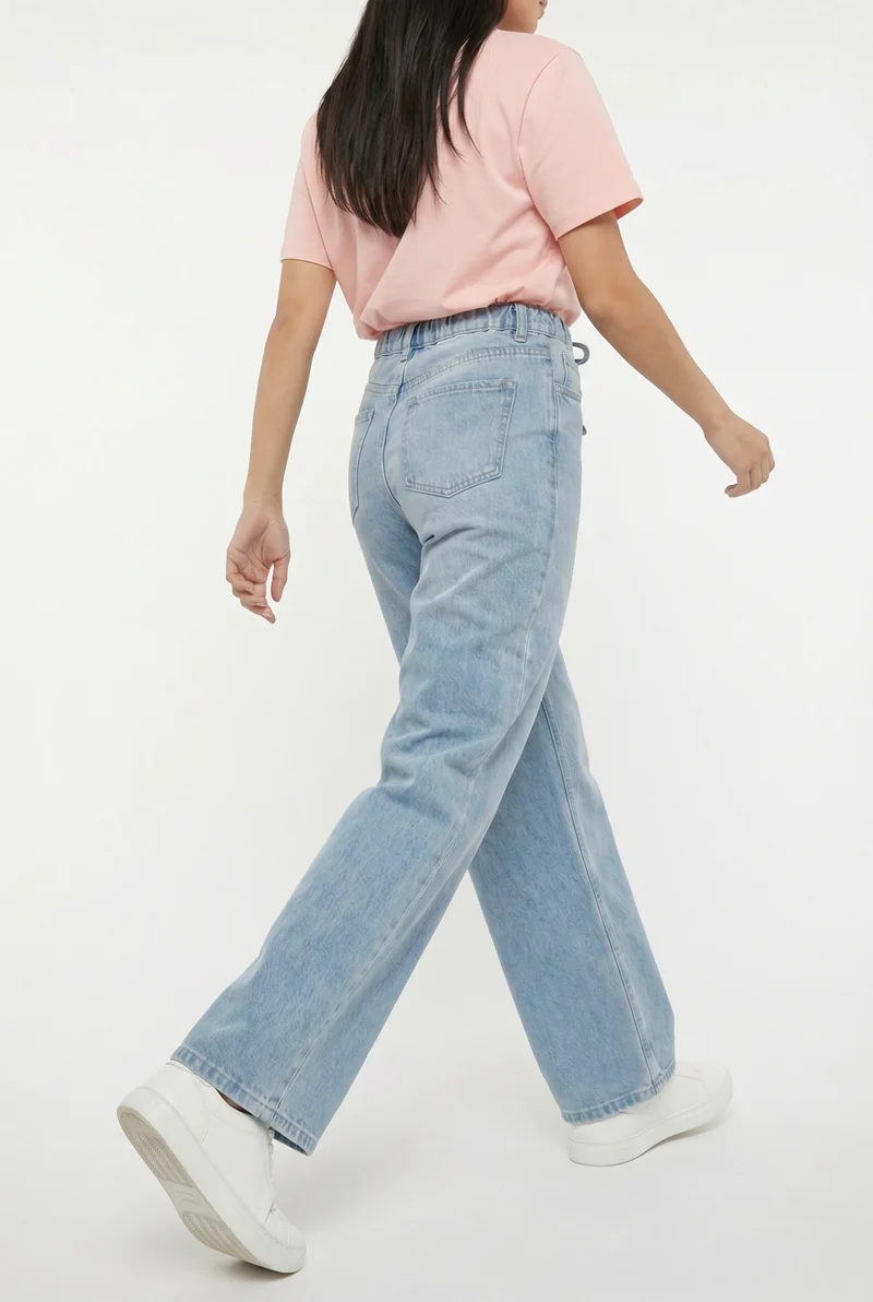 Le jeans ample en coton recyclé | Coupe décontractée