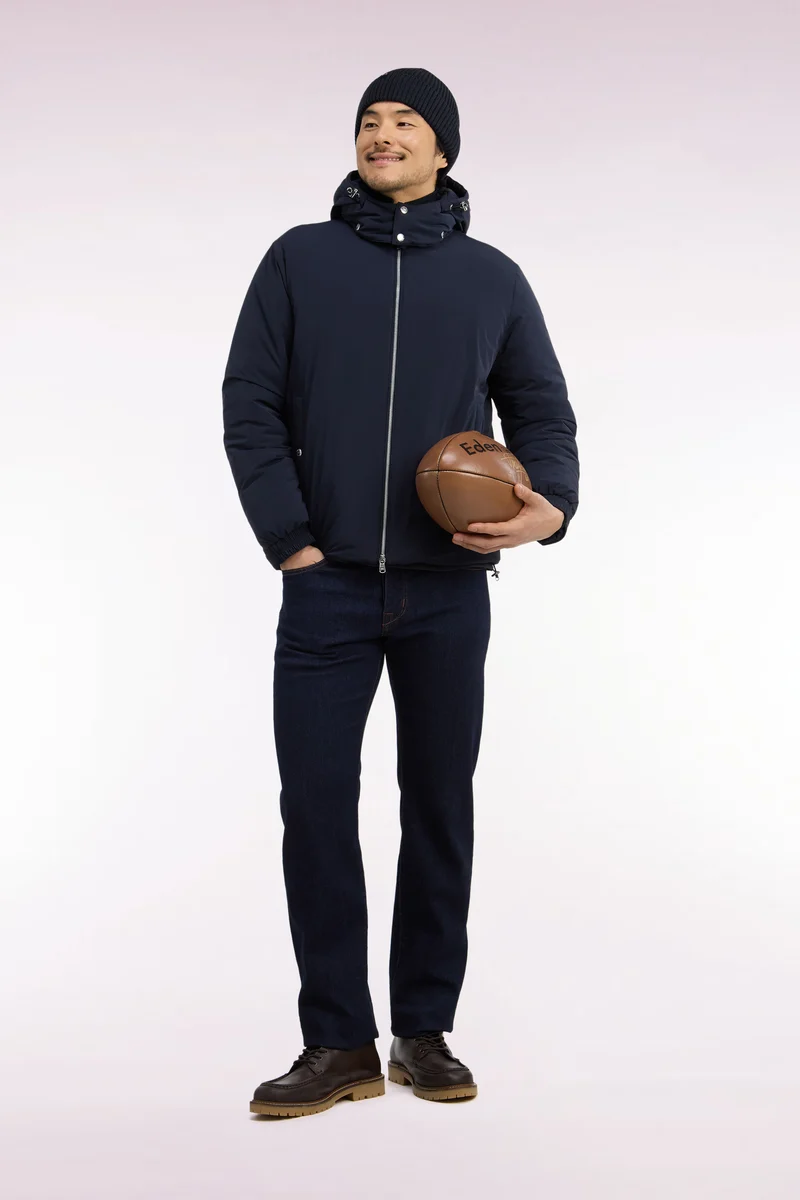 Doudoune en nylon marine