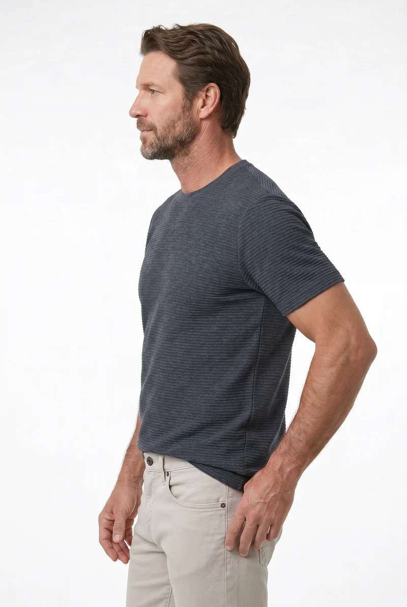Le t-shirt col rond pour homme