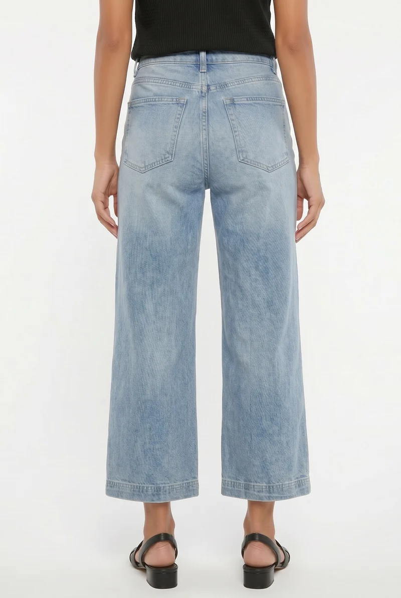 Le jeans droit longueur cheville