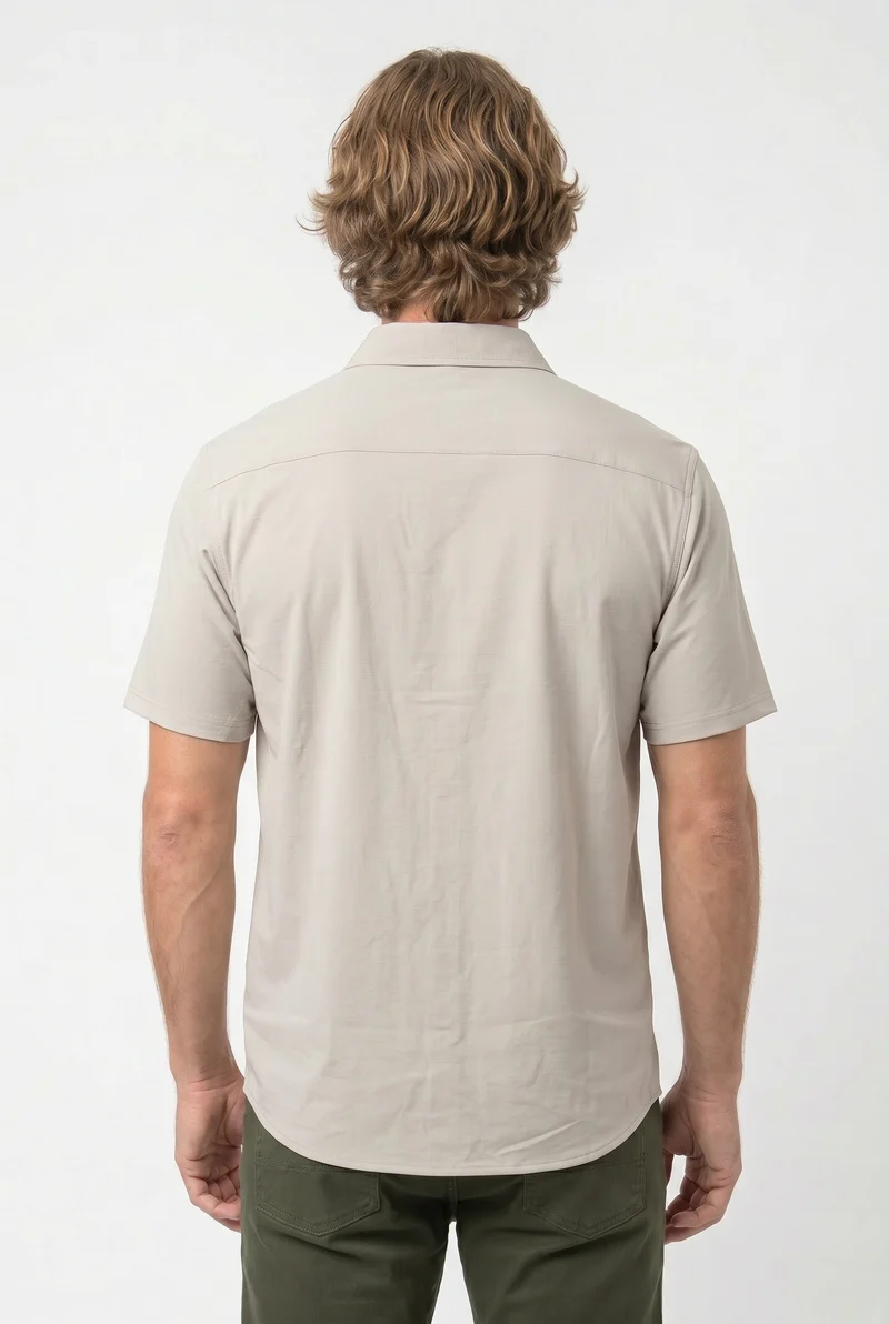 Chemise manches courtes fluide