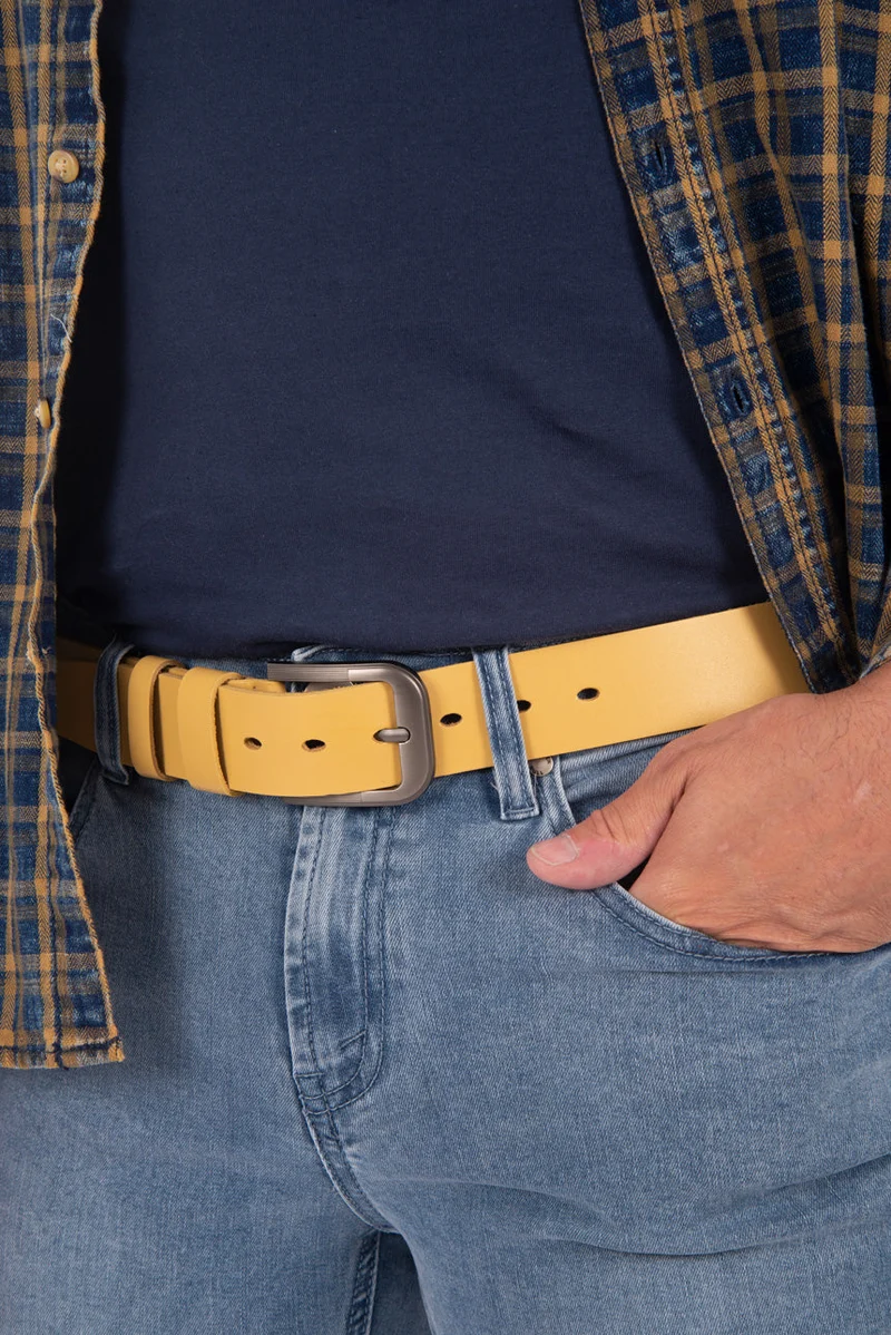Ceinture en cuir boucle vintage | 2 couleurs