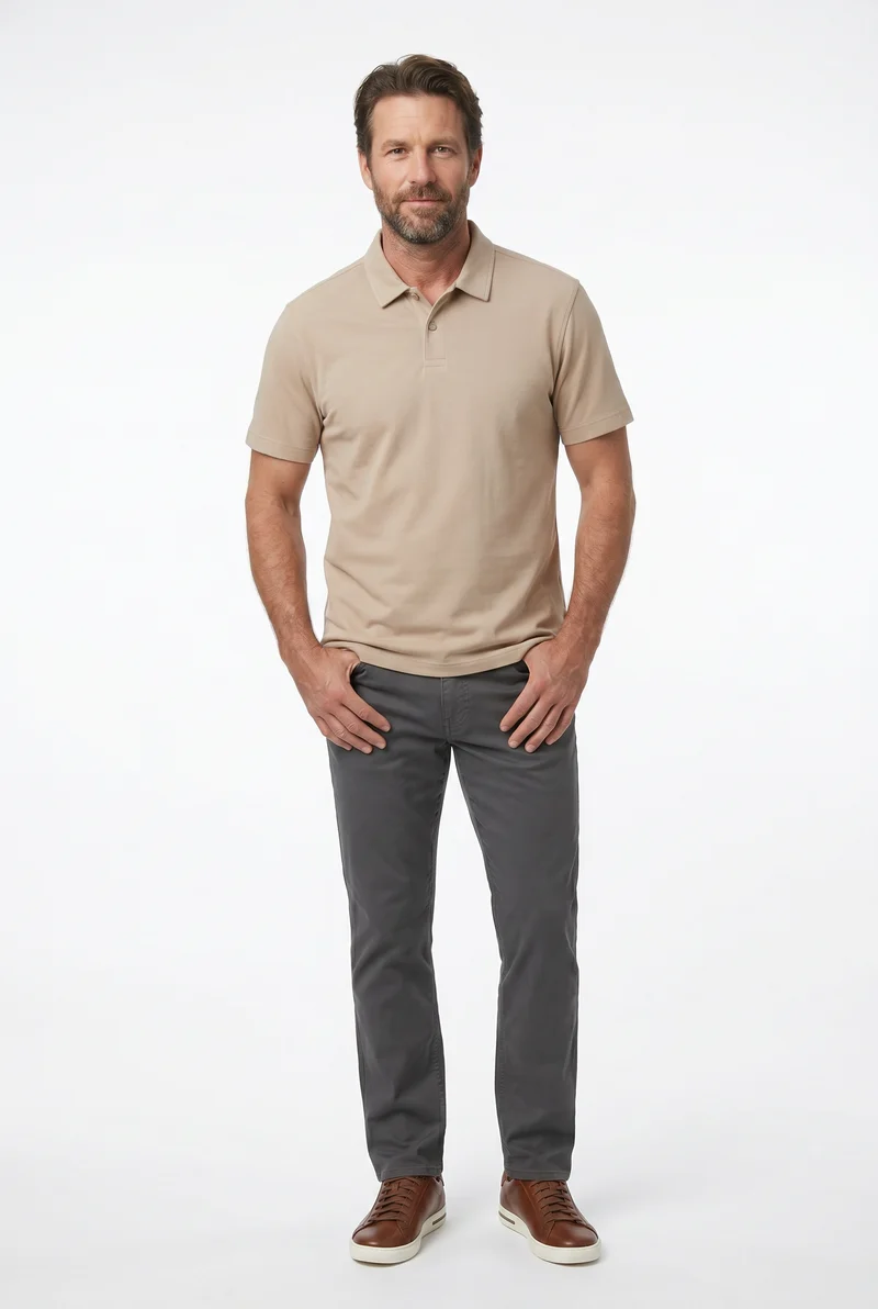 Le pantalon étroit style chino
