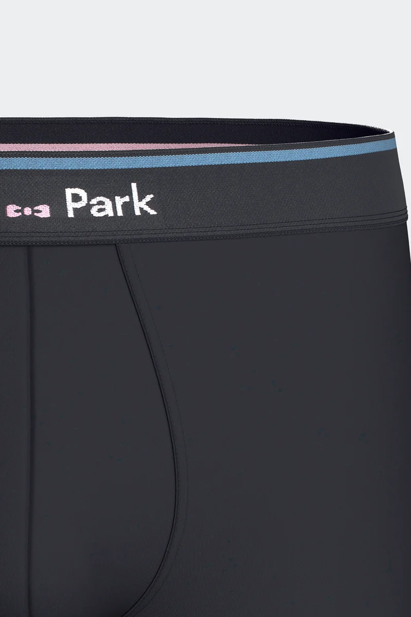Lot de 2 boxers en jersey de coton stretch unis et rayés marine