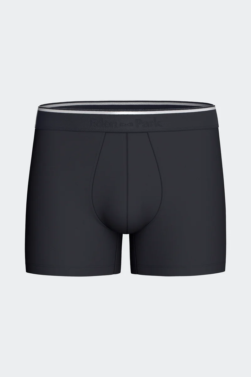 Lot de 2 boxers en jersey de coton stretch unis et imprimés vert