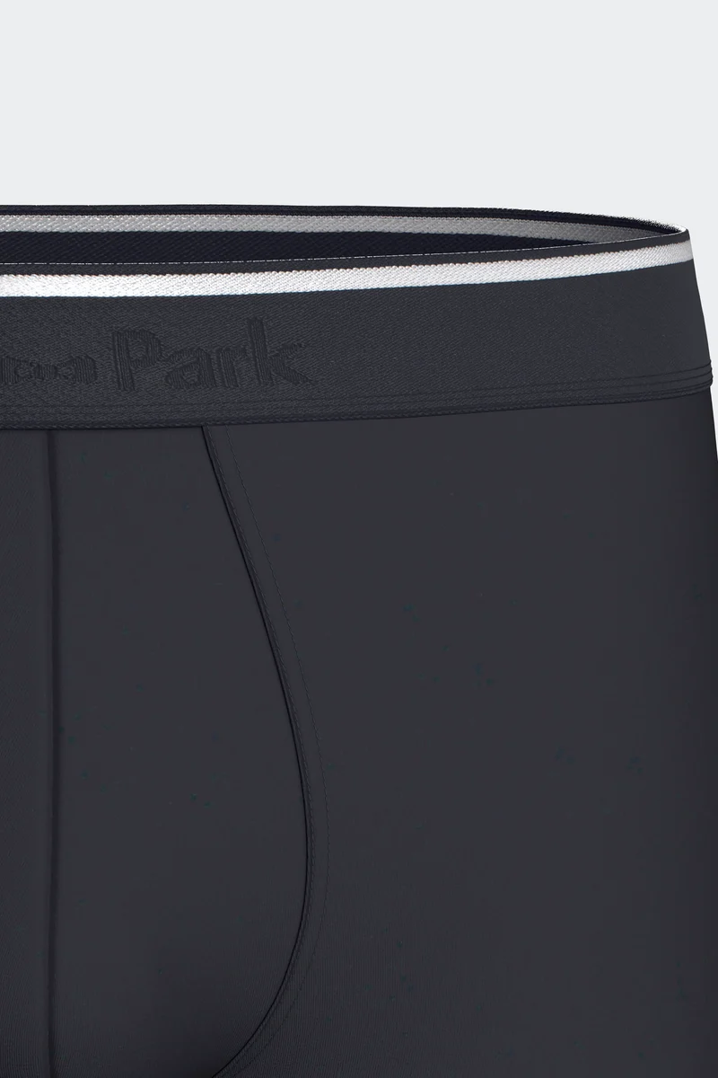 Lot de 2 boxers en jersey de coton stretch unis et imprimés vert