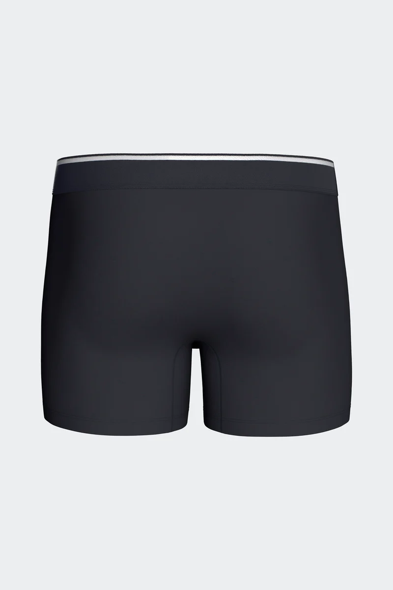 Lot de 2 boxers en jersey de coton stretch unis et imprimés vert