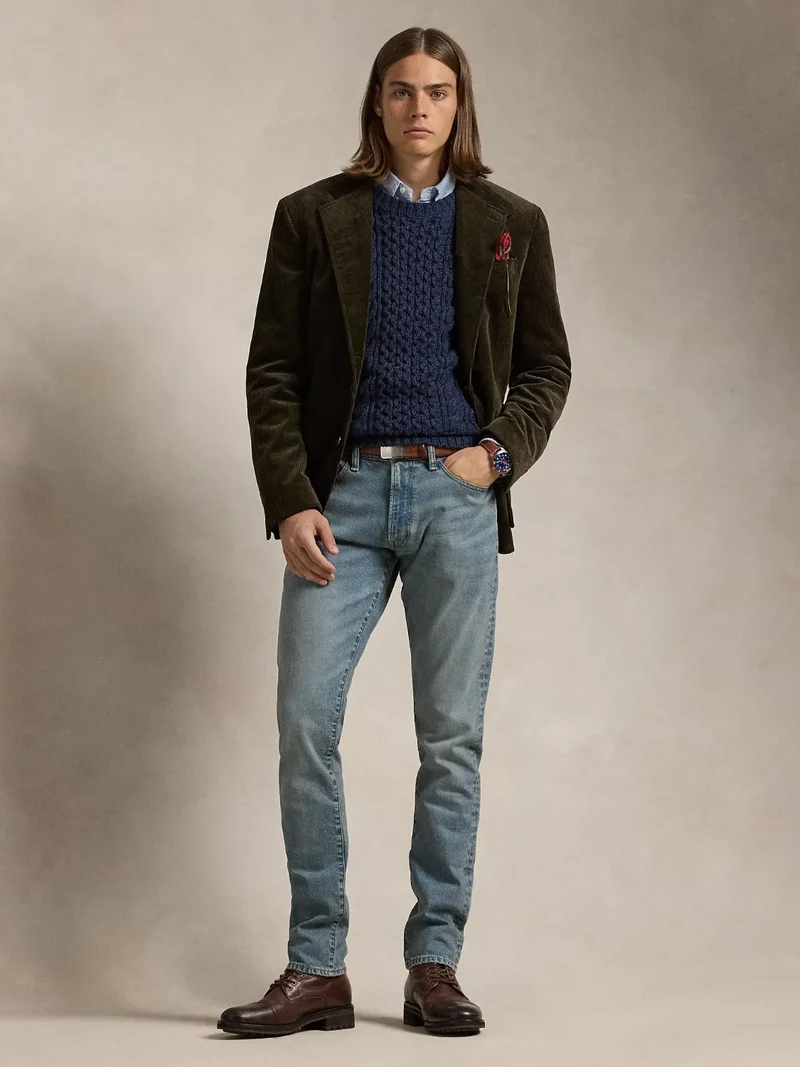 Jean slim Ralph Lauren bleu stretch