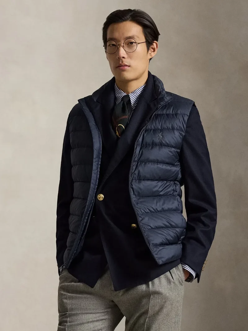 Doudoune sans manches déperlante Ralph Lauren marine