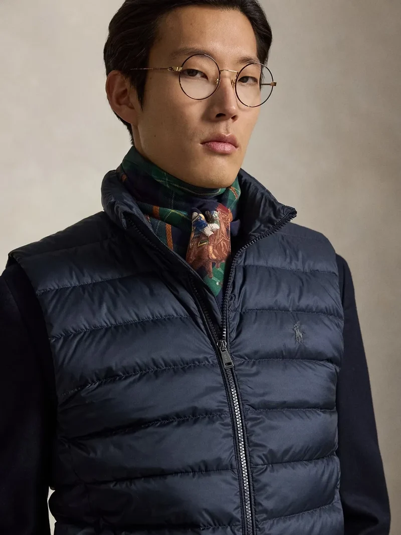 Doudoune sans manches déperlante Ralph Lauren marine