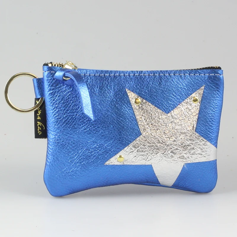 The NEW SIDE STAR Applique Kara: Metallics: Gunmetal w/Gold Star / Ring