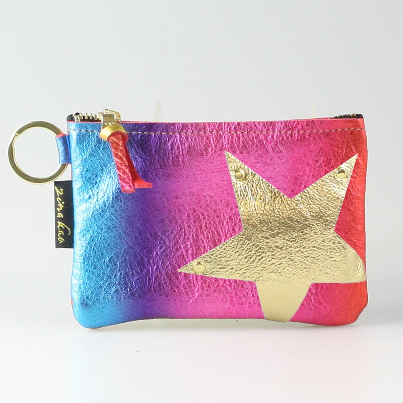 The NEW SIDE STAR Applique Kara: Metallics: Gunmetal w/Gold Star / Ring