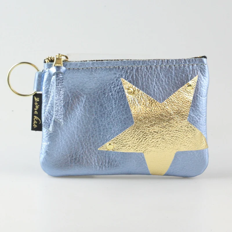 The NEW SIDE STAR Applique Kara: Metallics: Gunmetal w/Gold Star / Ring