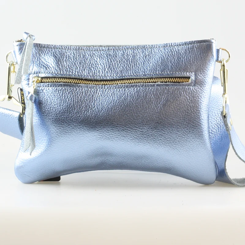 The Metallic Rita Crossbody and Hipbag: Bronze