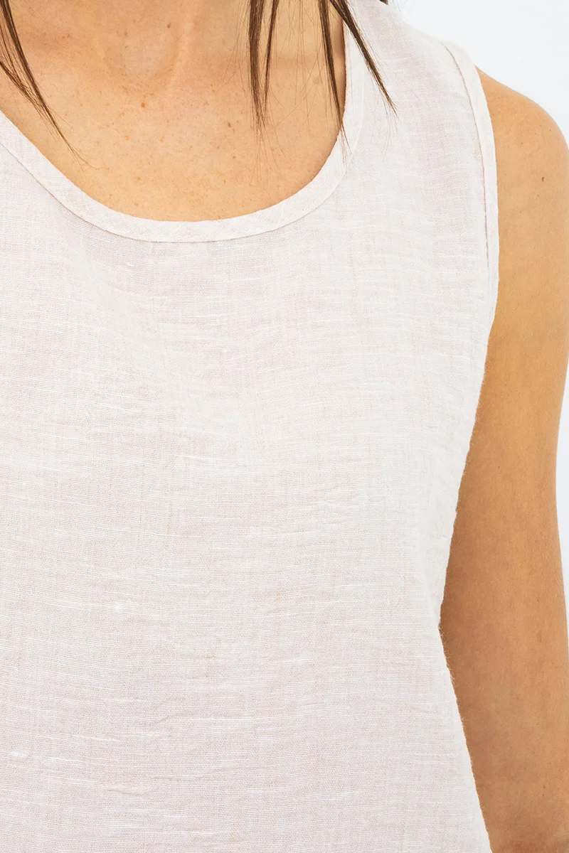 La camisole ample aspect lin