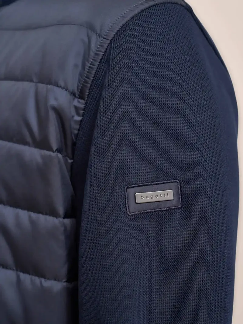 Veste bi matière Bugatti marine