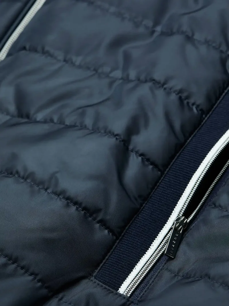 Veste bi matière Bugatti marine